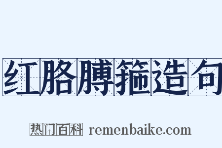 红胳膊箍造句是什么意思的图片